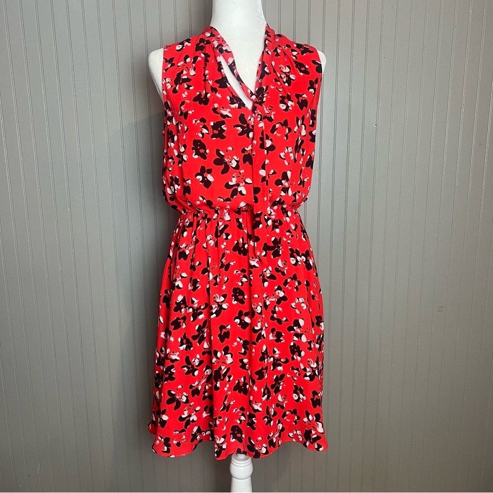 Banana Republic Red Midi Halter Sundress